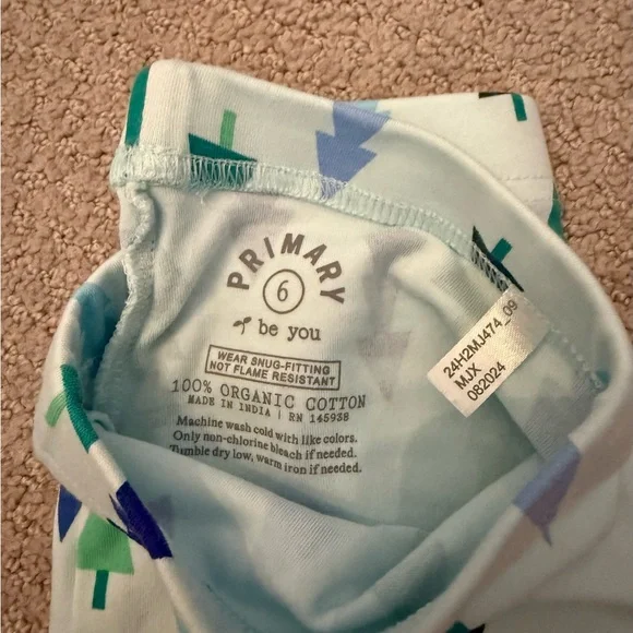 PRIMARY (Lot of 6) Kids Colorful Sleepwear Leggings Set - Sizes 6/7 - Picture 7 of 7